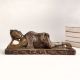 Handmade Brass Statue of Buddha Sleeping for Decor