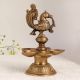 Handmade Finest Brass Peacock Oil Lamp for Decoration