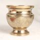 Engraved Shiny Golden Brass Flower Pot for Decoration