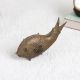 Jali Work Brass Statue of Fish for Home Decor