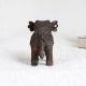 Antique Brown Elephant Statue Made of High-Quality Brass