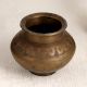 Engraved Brass Holy Water Pot for Flower Decoration