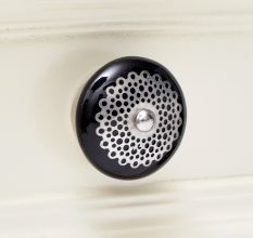 Black Strewn Flat Knob