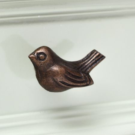 Bird Dresser Metal Knobs