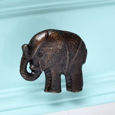 Elephant Metal Wardrobe Knob