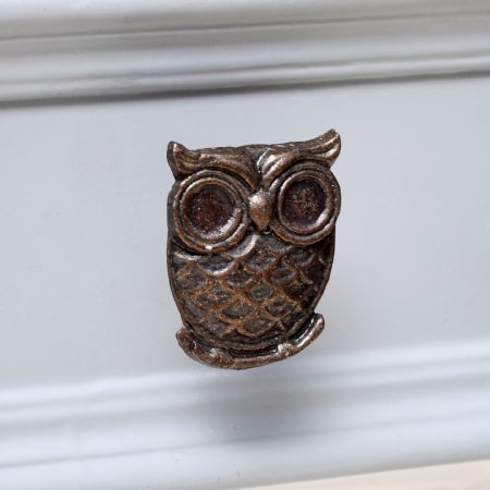 Antique Owl Metal Dresser Knobs Online 5