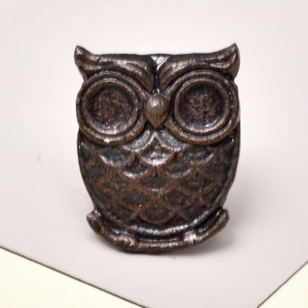 Antique Owl Metal Dresser Knobs Online 5