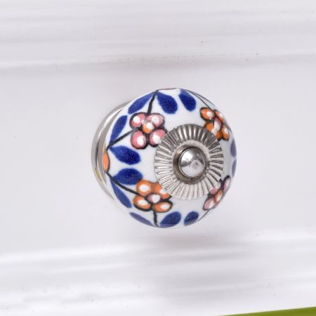 Mustard Red Tiny Ceramic Dresser Knobs Online