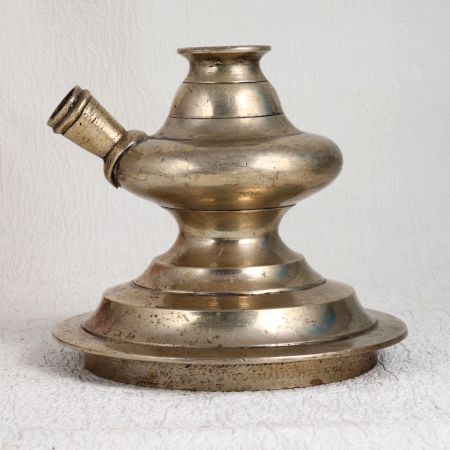 Indian Vintage Brass Hookah Base for Home Decor