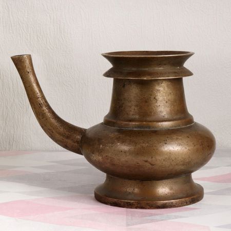 Long Spout Holy Water Pot Made of High-Quality Brass