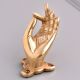 Mudra Brass Door Handle with Index Finger