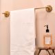 Handmade Brass Towel Hanger in Golden Finish