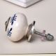 Blue Floral Ceramic Cabinet Knob