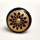 Black Strewn Flat Knob