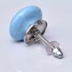 Turquoise Strewn Flat Knob
