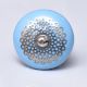 Turquoise Strewn Flat Knob