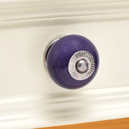 Purple Round Knob
