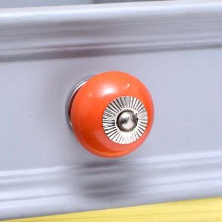 Orange Round Knob