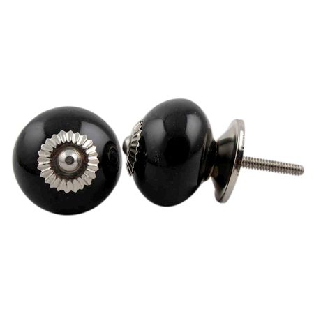 Black Ceramic Knob