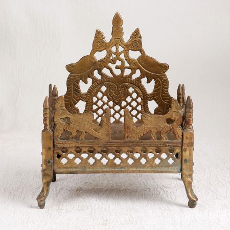 Handmade Finest Brass Lord Krishna Bed for Prayer Room