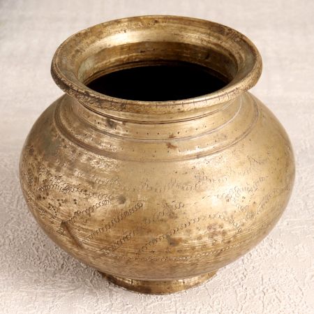 Antique Brown Holy Water Pot Made of Finest Brass