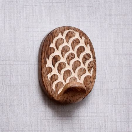 Wooden Brown White Heavy Duty Adhesive Hook