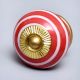 Red White Stripes Knob