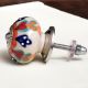 Orange Flower Ceramic Floral Cabinet Knob Online