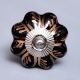 Black Golden Leaf Big Melon Cabinet Knob