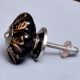 Black Golden Leaf Big Melon Cabinet Knob