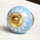 Turquoise Floral Ceramic Drawer Knobs Online
