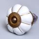 White Golden Medium Knob