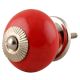 Solid Red Ceramic Knob