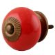 Solid Red Ceramic Knob