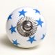 Slate Blue Star Cabinet Knob