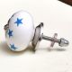 Slate Blue Star Cabinet Knob