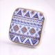 Blue Border Design Square Ceramic Cabinet Knob