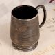 High-Quality White Metal Mug in English Art for Decoration