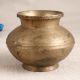 Vintage Handcrafted Brass Holy Water Pot in Brown Finish