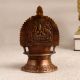 Elegant Brown Gajalaxmi Oil Lamp Made of Finest Brass