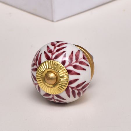 Cherry Floral Knob