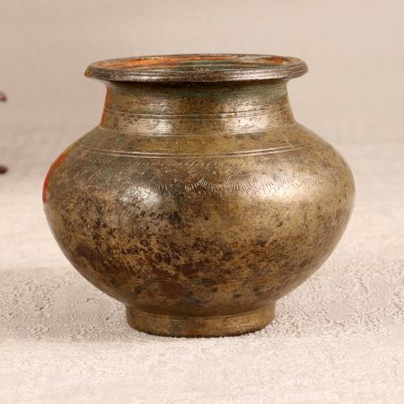 Vintage Finish Holy Water Pot Made of High-Quality Brass