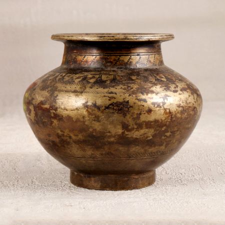 Vintage Traditional Holy Water Pot Made of Finest Brass