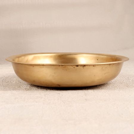 Handmade Finest Bell Metal God Bath Bowl for Prayer Room