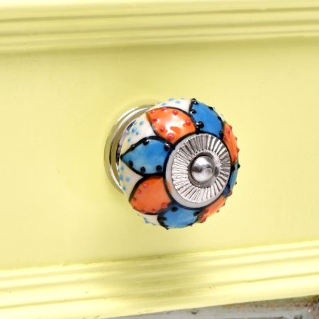 Mixed Lotus Ceramic Knob