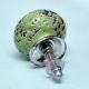 Green Black Etched Knob