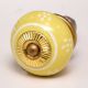 Yellow Tiny Floral Drawer Knob