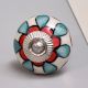 Red Flower Ceramic Cabinet Knob Online