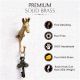 Solid Giraffe Animal Brass Hook