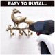 Peacock On A Branch Brass Wall Hanger Clothes Coat Hat Key Holder